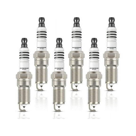 Spark Plug Set 6 - Compatible with 1999 - 2013 GMC Sierra 1500 4.3L V6 2000 2001 2002 2003 2004 2005 2006 2007 2008 2009 2010 2011 2012