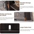 thumbnail image 4 of OKD Farmhouse Electric Fireplace TV Stand for TVs up to 65", Entertainment Center with Fireplace, Dark Rustic Oak, 4 of 7