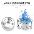 thumbnail image 4 of Mini Backpacking Stove 40ml Aluminum Alcohol Stove with Small Stainless Steel Windshield Portable C, 4 of 4