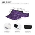 thumbnail image 2 of Kdxio Purple Leopard Print Sun Visor Hat Golf Visor Adjustable Velcro Outdoor Sports Cap for Men Women, 2 of 6
