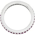 thumbnail image 3 of Garnet Sterling Silver Polished Rhodolite Eternity Ring, 3 of 8