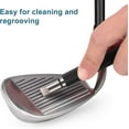 thumbnail image 3 of Golf Club Groove Sharpener, Re-Grooving Tool and Cleaner for Wedges & Irons - Generate Optimal Backspin - Suitable for U & V-Grooves, 3 of 7