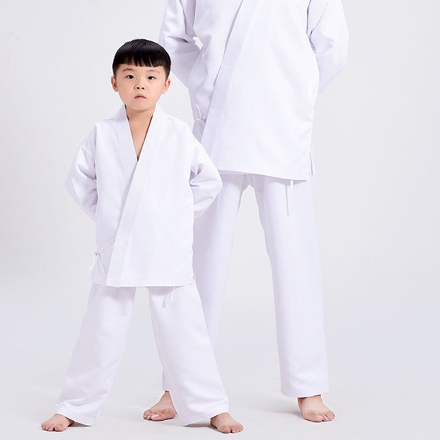 Advancent Taekwondo Karate traje niños adultos artes marciales blusa pantalones disfraces Boxeo blanco SG