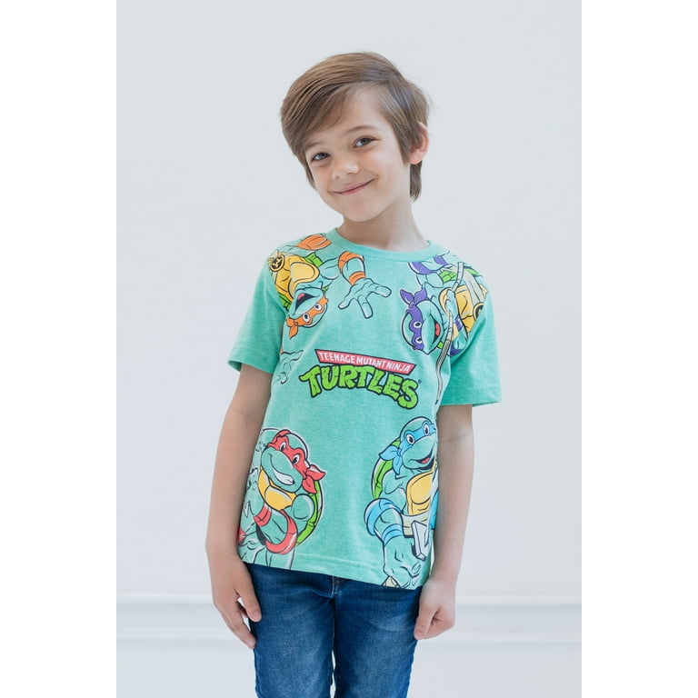 Teenage Mutant Ninja Turtles Donatello Raphael Leonardo Toddler Boys 3 Pack  Athletic T-Shirts Toddler to Big Kid