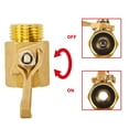 thumbnail image 4 of Garden Hose Shut Off Valve, Heavy Duty Brass Shut Off Valve for Garden Hose with 2 Rubber Washers, 3/4 Inch, 2 Pack, 4 of 4