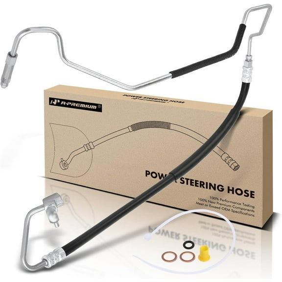 A-Premium Power Steering Pressure Hose Line Assembly Compatible with Infiniti M35 2006 2007 2008 V6 3.5L RWD Pump To Gear