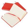 thumbnail image 4 of Strap Notebook, Environmentally Friendly Rounded Corners Hardcover Notepad, Artificial Pu Leather Portable For Writing Diary Red, 4 of 8