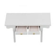 thumbnail image 1 of Dollhouse Miniature Table, Modern Style Dollhouse Desk Functional Decorative Birch Attractive Durable  For DIY Log Color And White,White, 1 of 8