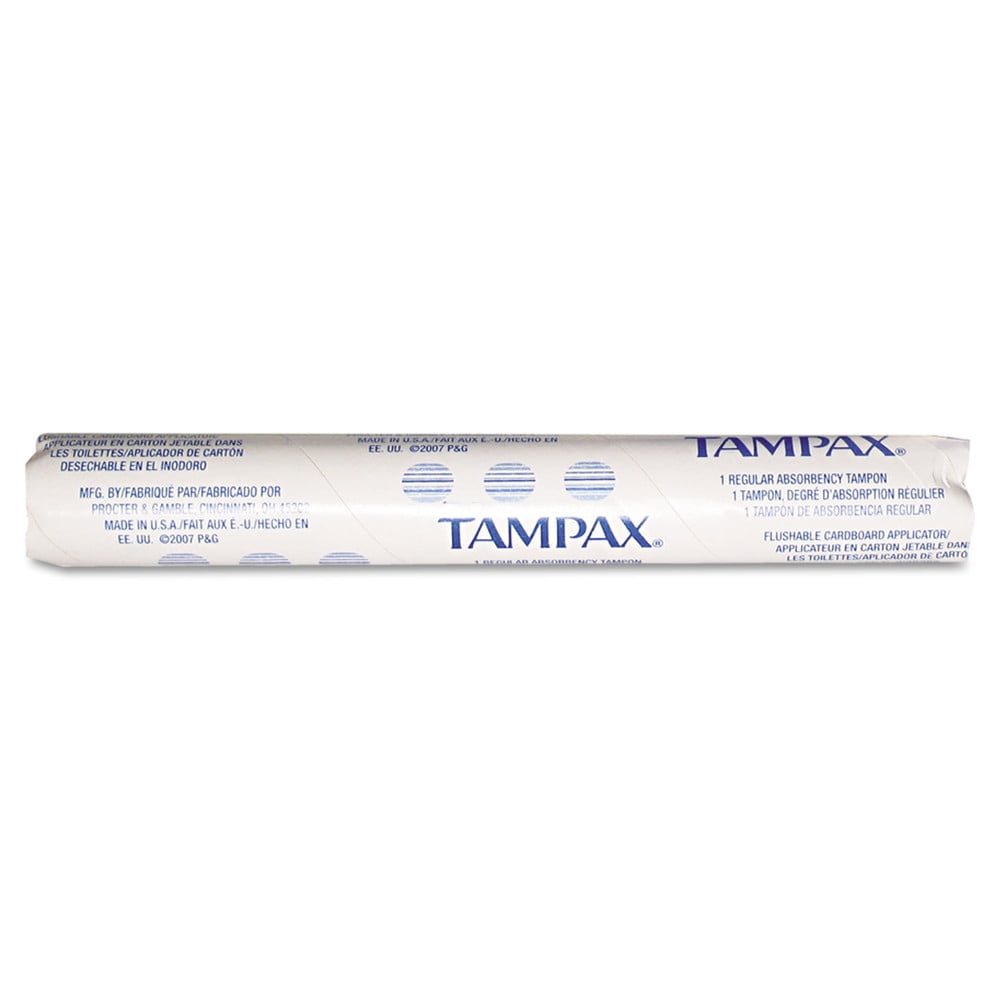 Tampax 10073010025001 500Piece/Carton Original Regular Absorbency