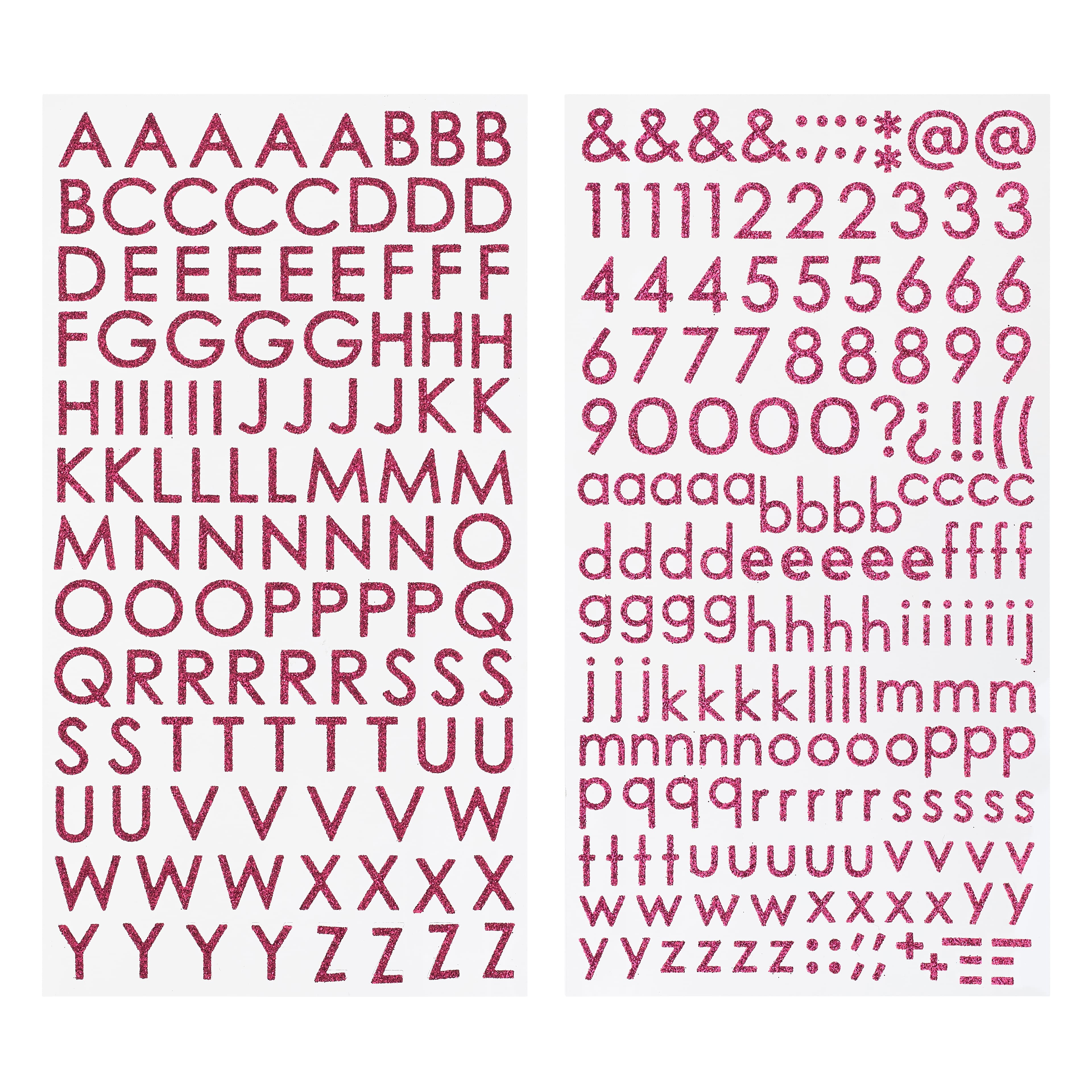 Recollections Glitter Block Alphabet Stickers, 12 Pack