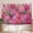 A, variant on XaaKee, Cherry Bloom Rosette Jaguar Tapestry, Maximalist Floral Wall Tapestry, High-Quality Polyester Bedroom Tapestry, 60x40Inch