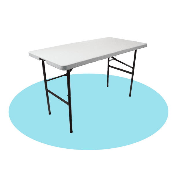 Sans Marque - Table pliante - 120 cm - 4 personnes - Revetement en