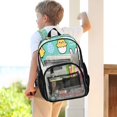 thumbnail image 7 of PVC Transparent Backpacks Clear Backpack for Travel and Outings Cute Cartoon Yellow Chick, 7 of 7