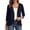 *Navy, variant on VBVC Women's 3/4 Sleeve Open Front Cardigan, Ladies' Lightweight Sheer Chiffon Casual Shrug, Solid Color Layering Cover Up For Women,Black,S-2XL