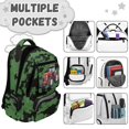 thumbnail image 7 of Garronmavis Green Camo Tractor Backpack for Boys, 17 Inch Lightweight School Bag for Ages 9-12, Elementary Backpack with 600D Breathable & Multi-Pockets, 7 of 7