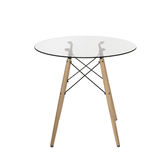 Mesa Redonda Eames EKE Life Home GC-020 Minimalista Moderna Vintage Transparente