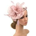 thumbnail image 3 of UJNDER Fascinator Hats for Women Elegant Pillbox Flower Headwear for Tea Party Wedding Events Hair Accessories Pink, 3 of 4