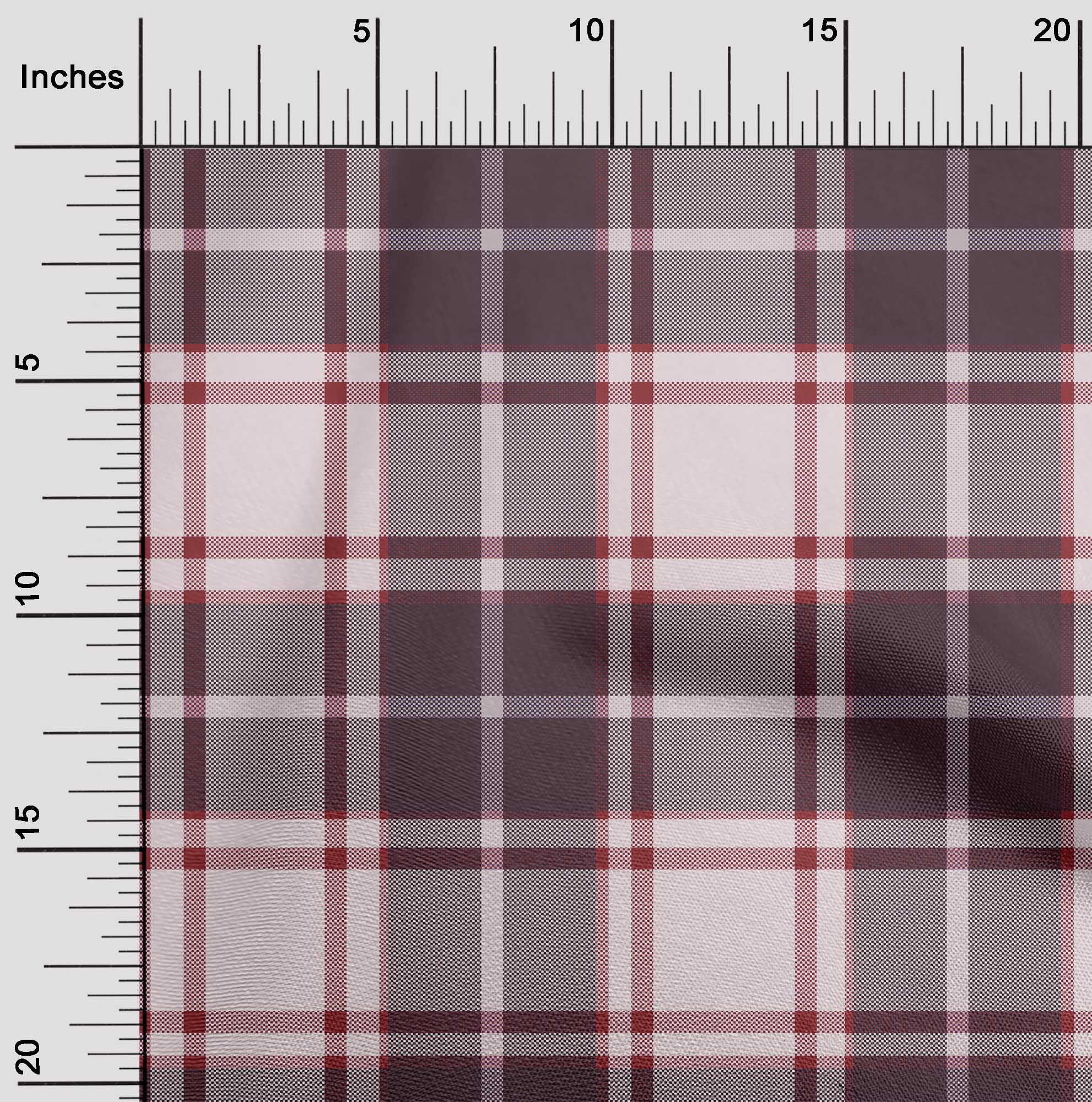 oneOone Cotton Jersey Wine Fabric Check Plaid Diy Clothing Quilting Fabric Print Fabric By Yard 58 Inch Wide