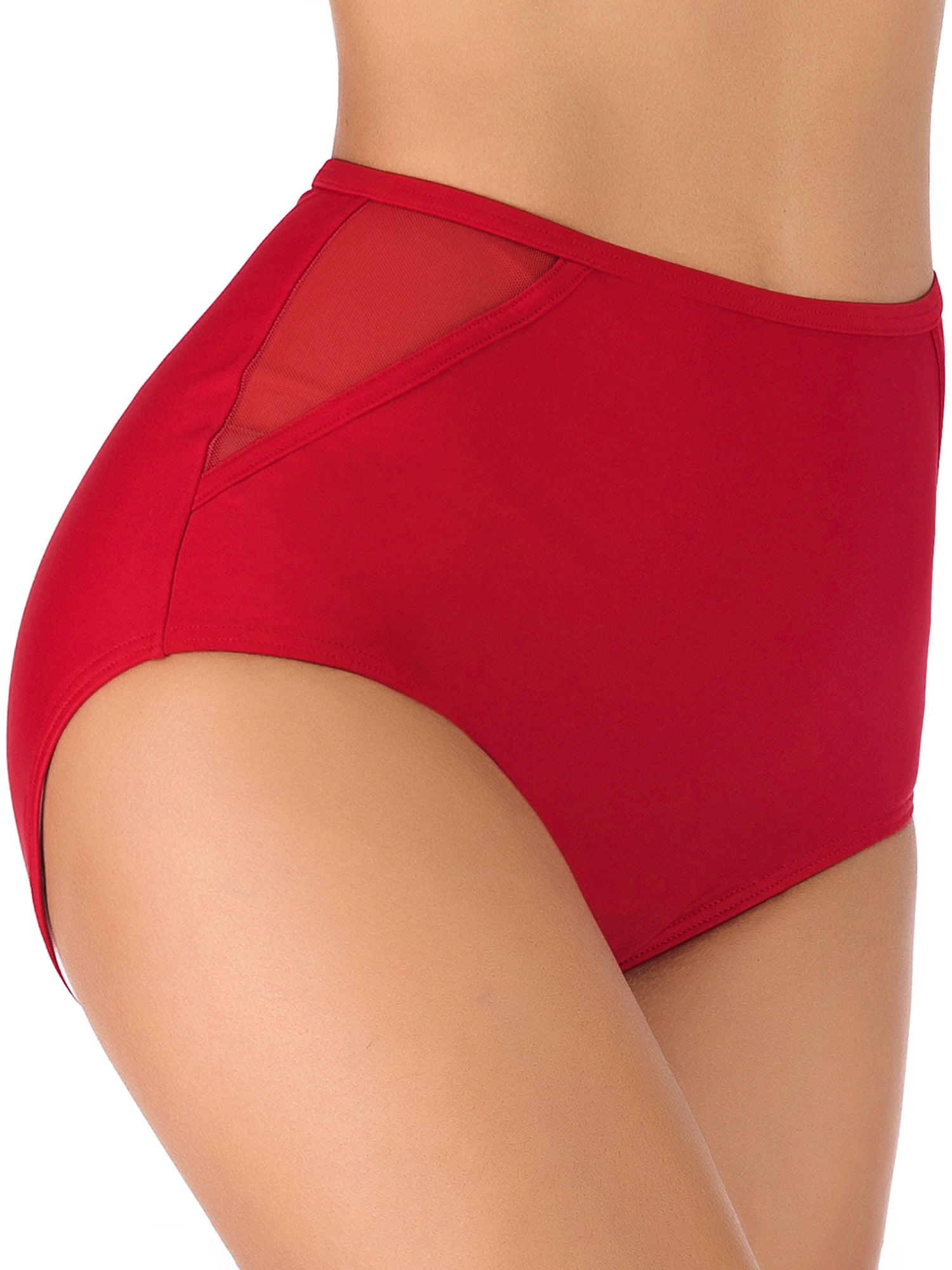 Sexy Dance Women Swim Bottom High Waist Bikini Short Briefs Tummy