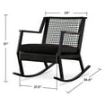 thumbnail image 6 of Real Flame Calvin Outdoor Rocking Chairs Black - Set of Two, 6 of 10