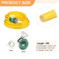 thumbnail image 2 of Uxcell Garden Hose 16ft Durable TPE Anti-Kink Water Hose Non-Expanding Flexible Yard Hose with Universal Water Connector Fittings for Outdoor Watering Cleaning House Car Wash, Yellow, 2 of 7