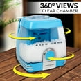 thumbnail image 4 of Nostalgia Snow Cone Maker and Shaved Ice Machine with 360 Degree Clear Chamber and Drip Tray, Blue, 4 of 12