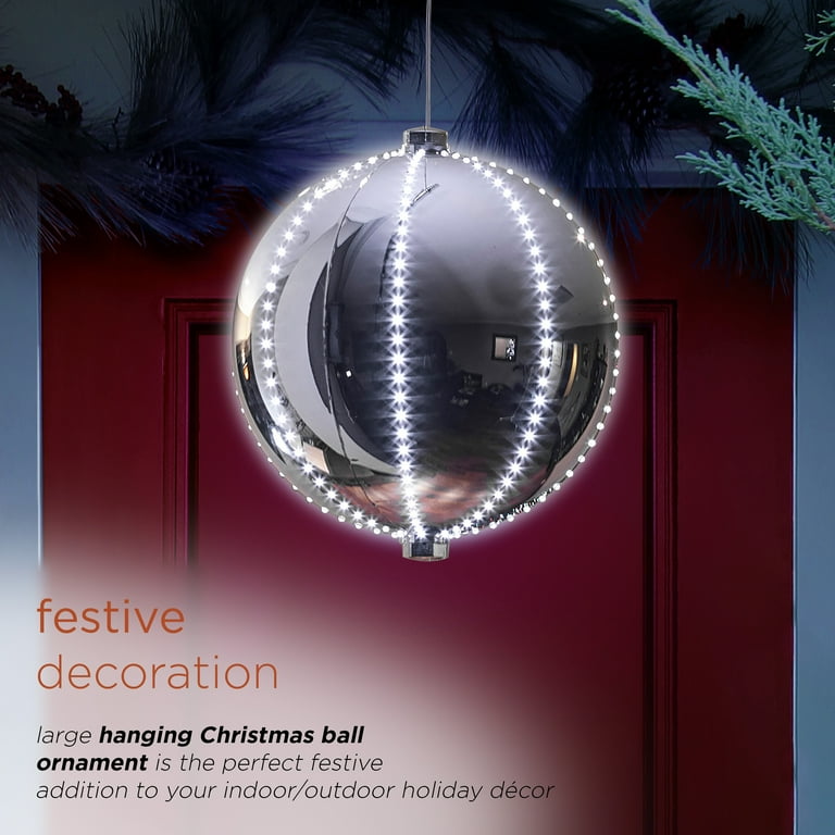 Light up sale hanging christmas balls