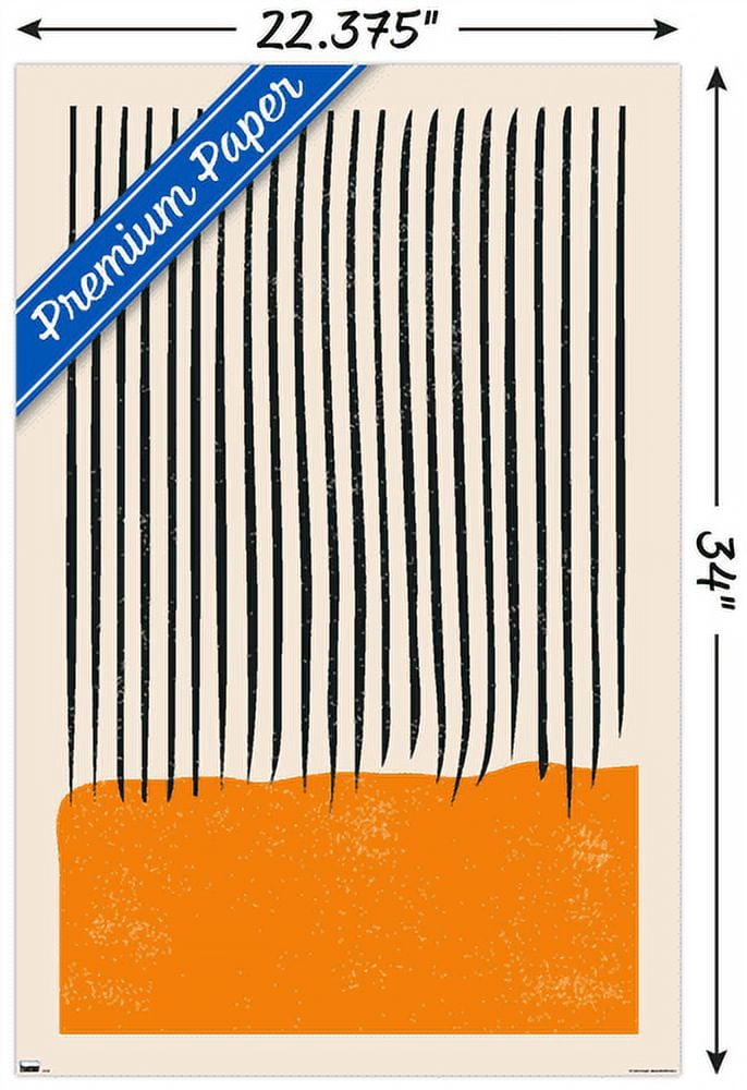 Geometric - Orange Wall Poster, 22.375" x 34"