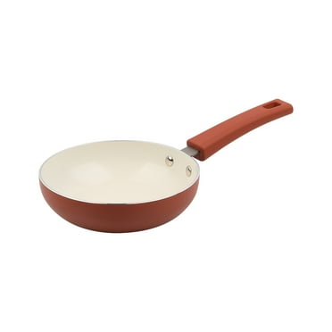 Mainstays 6-Inch Ceramic Nonstick Mini Grill Pan, Orange