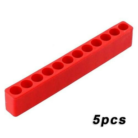 

5pcs 12Holes Hex Shank Bit Holder Screwdriver Batch Head Storage Tool Organizer