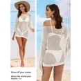 thumbnail image 4 of Summer Versatile Fashion Long Sleeve Hollow Out Cover-Up, Breathable Soft Dress, Beach Swim Cover-Up, 4 of 7