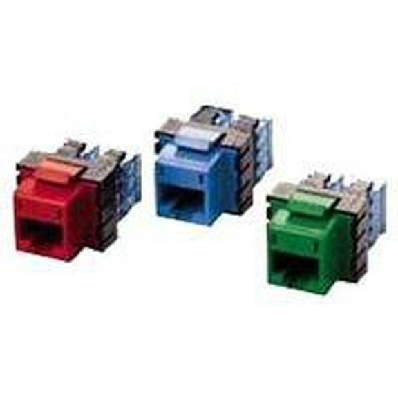 Hubbell Premise Wiring Jack,Green,Cat6,Rj45 HXJ6GN