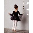 thumbnail image 7 of Petite Etoile Dancewear Girls Long Sleeve Black Leotard-Bonus Headband for Ballet & Dance-Size 8, 7 of 7