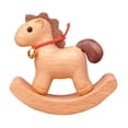 thumbnail image 2 of jifeng Wooden Rocking Horse Statue Collection Multifunctional Decorative Portable Craft, 2 of 9