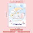 thumbnail image 7 of KAINSY CustomBlankets for Gifts Personalized Baby Bed Throw Blanket Swaddle Boy for Baby Shower Birthday, Customized Sleep Elephant Baby Double Layer Blanket for Kids Toddler New Mom, 7 of 7