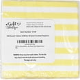 thumbnail image 6 of Gift Boutique Cocktail Napkins, 100 Count 2-Ply Disposable Paper Napkins, Yellow & White Striped Beverage Napkins, 5x5 Folded Party Supplies, 6 of 9