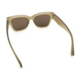 thumbnail image 7 of Womens Classic Understated Thick Horn Rim Designer Fashion Sunglasses Grey - Brown, 7 of 7
