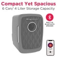 thumbnail image 3 of Frigidaire 6 Can Mini Cooler with Bluetooth Speaker, 4 Liter Personal Fridge with AC/DC Adapter, Pewter, 3 of 10