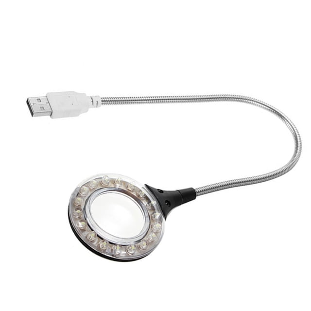 Wosthever Lámpara de con enchufe USB, luz LED portátil plegable libremente, luz de escritorio suave, ahorro de energía, protección Iluminación y accesorios No.01
