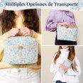 thumbnail image 4 of Lukovee Bolsa de Maquillaje Acolchada de Algod&oacute;n de Impermeable, 3 Pcs Bolsa de Cosm&eacute;ticos de Viaje de Grande Capacidad, Port&aacute;til Neceser Viaje Bolsa de Aseo Makeup Ba, 4 of 8