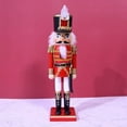 thumbnail image 2 of XISAOK 14 Inch Wooden Feather Nutcracker Soldier Figures Christmas Decor for Indoor, 2 of 8