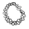 thumbnail image 3 of Bracelet de Cheville Élastique Noir Vintage Tatouage Rétro Henné, 3 of 4