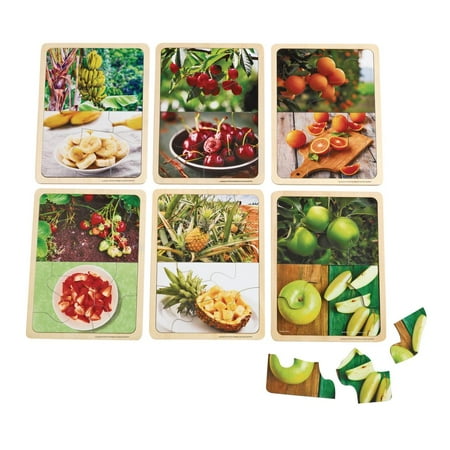 UPC: 0191487027618 | Excellerations Fruit Photo Puzzles Set of 6