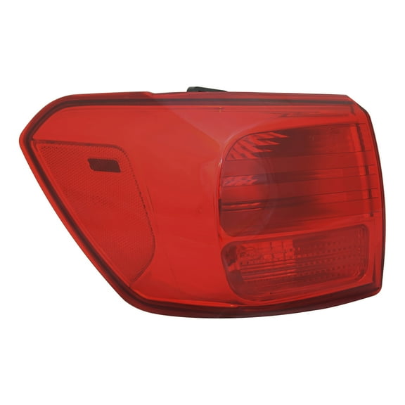 KAI New CAPA Certified Standard Replacement Driver Side Outer Tail Light Assembly, Fits 2016-2018 Kia Sedona