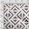 thumbnail image 2 of oneOone Tissu Polyester Spandex Gris Géométrique Triangle Matériel de Robe Tissu Imprimé Tissu au Mètre 56 Pouces de Large, 2 of 4