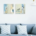 thumbnail image 2 of Coastal Collage Light & Watchy by Ken Hurd Set of 2 Canvas Art Prints, 2 of 4