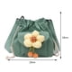thumbnail image 4 of Bolso vagabundo de moda para mujer, bolsos de lona, ​​suaves para regalo de cumpleaños (verde), 4 of 8