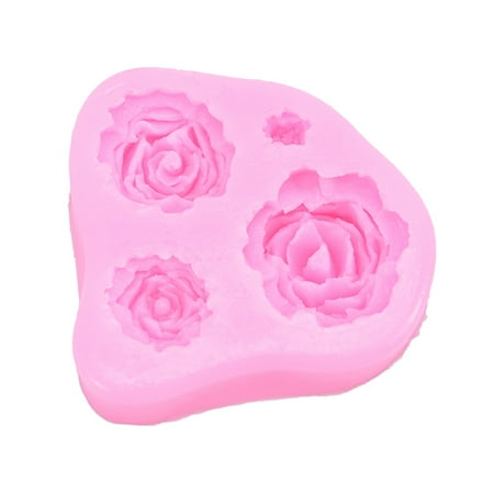

Liquid silica gel cake mould rose shaped chocolate cake mould baking tool
