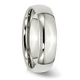 thumbnail image 4 of Auriga Fine Jewelry Stainless Steel Polished 6 mm Half Round Band for Women Size 7.5, 4 of 6