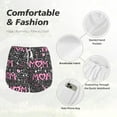 thumbnail image 5 of Disketp Lovely Mom Ever Print Women's Shorts Workout Shorts for Athletic Gym Running Shorts with Phone Pockets Large, 5 of 8